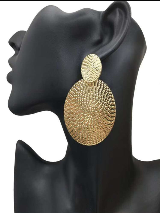Gold 2 section Round African Design