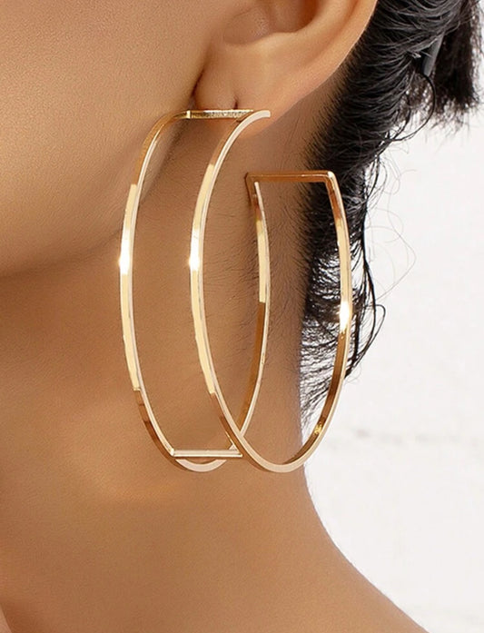 Gold Plus size Hoops
