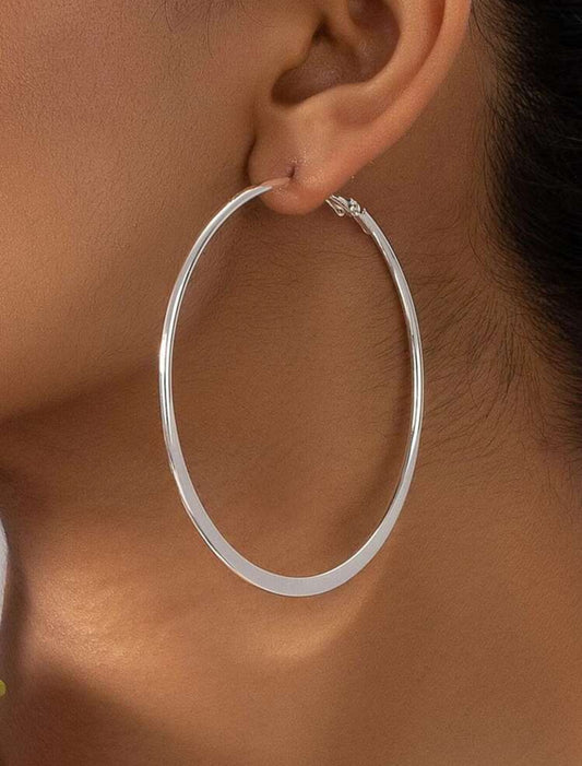 Silver Hoop Earrings