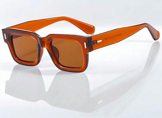 Blue Lens Glasses (Male Brown)
