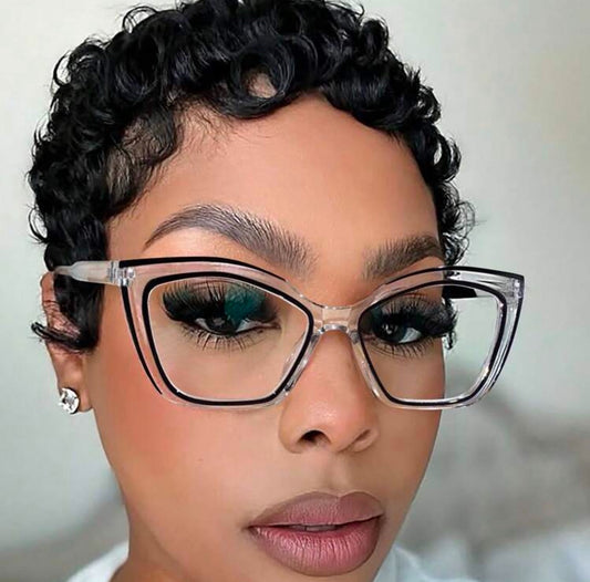 Blue Lens Glasses ( Clear and Black)