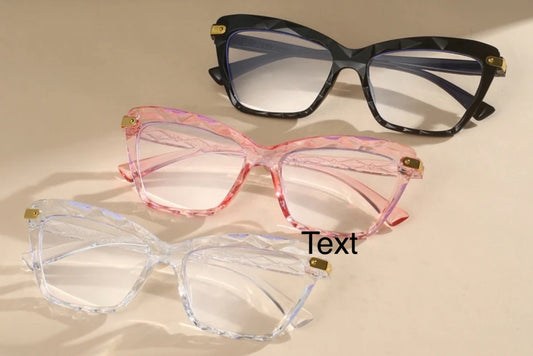 Blue Lens Glasses ( Black & Blue)